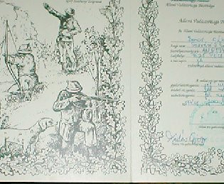 Hunting Certificate